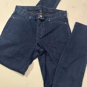 HUE Dark Blue Slim Stretchy Pants